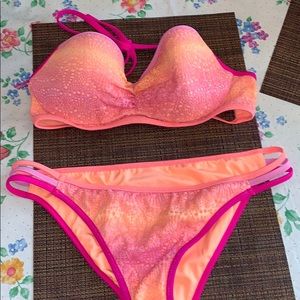 Victoria’s Secret Pink Ombré Lace Bikini